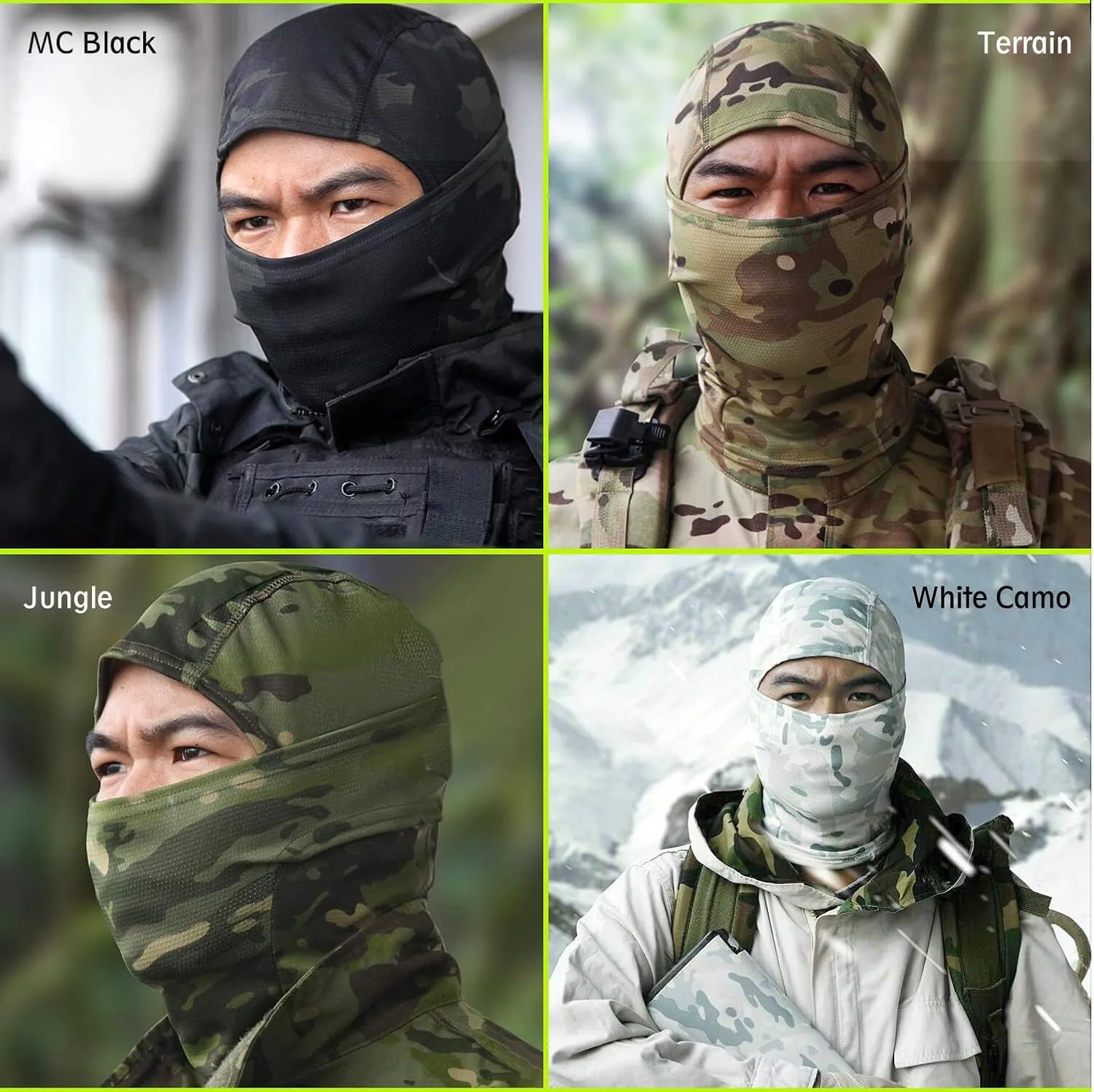 Camo Balaclava Face Mask Ski Mask for Men Women,Shiesty Mask UV Protector for Military Tactical Cycling Hunting Snowboard
