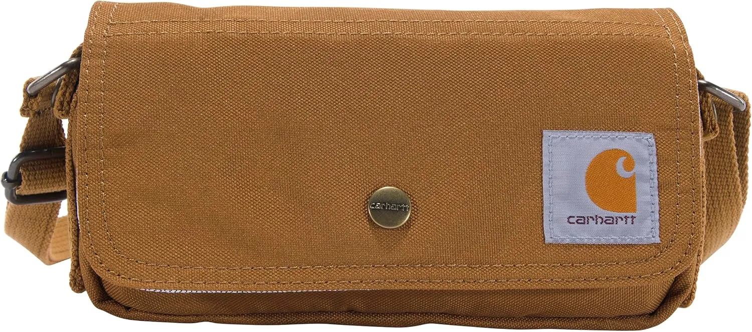 Carhartt Women's Horizontal Bag, Carries as a Crossbody, Clutch Or Waist Pack with Removable Strap