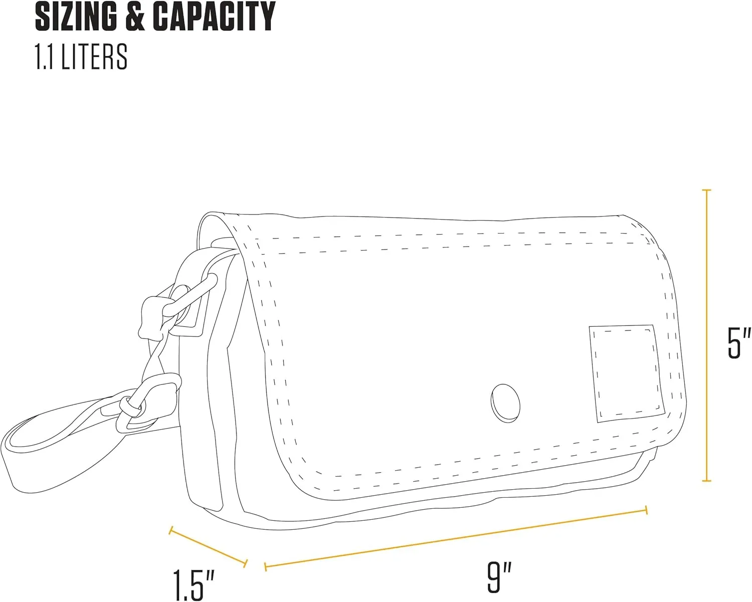 Carhartt Women's Horizontal Bag, Carries as a Crossbody, Clutch Or Waist Pack with Removable Strap