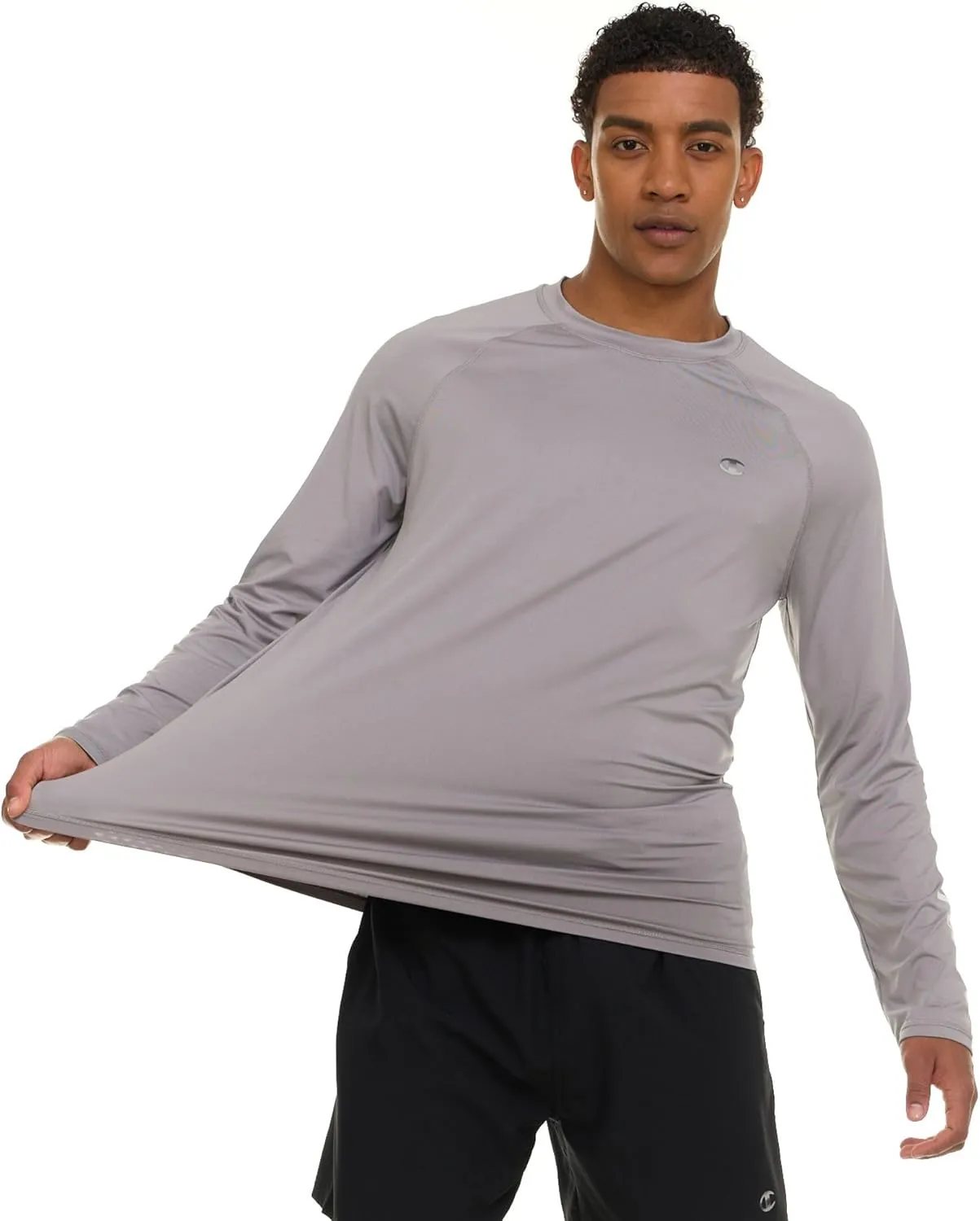 Champion Rash Guard for Men, Long Sleeve Mens Swim Shirt for Fishing Hiking UPF  50 SPF Sun UV Protection, Quick Dry