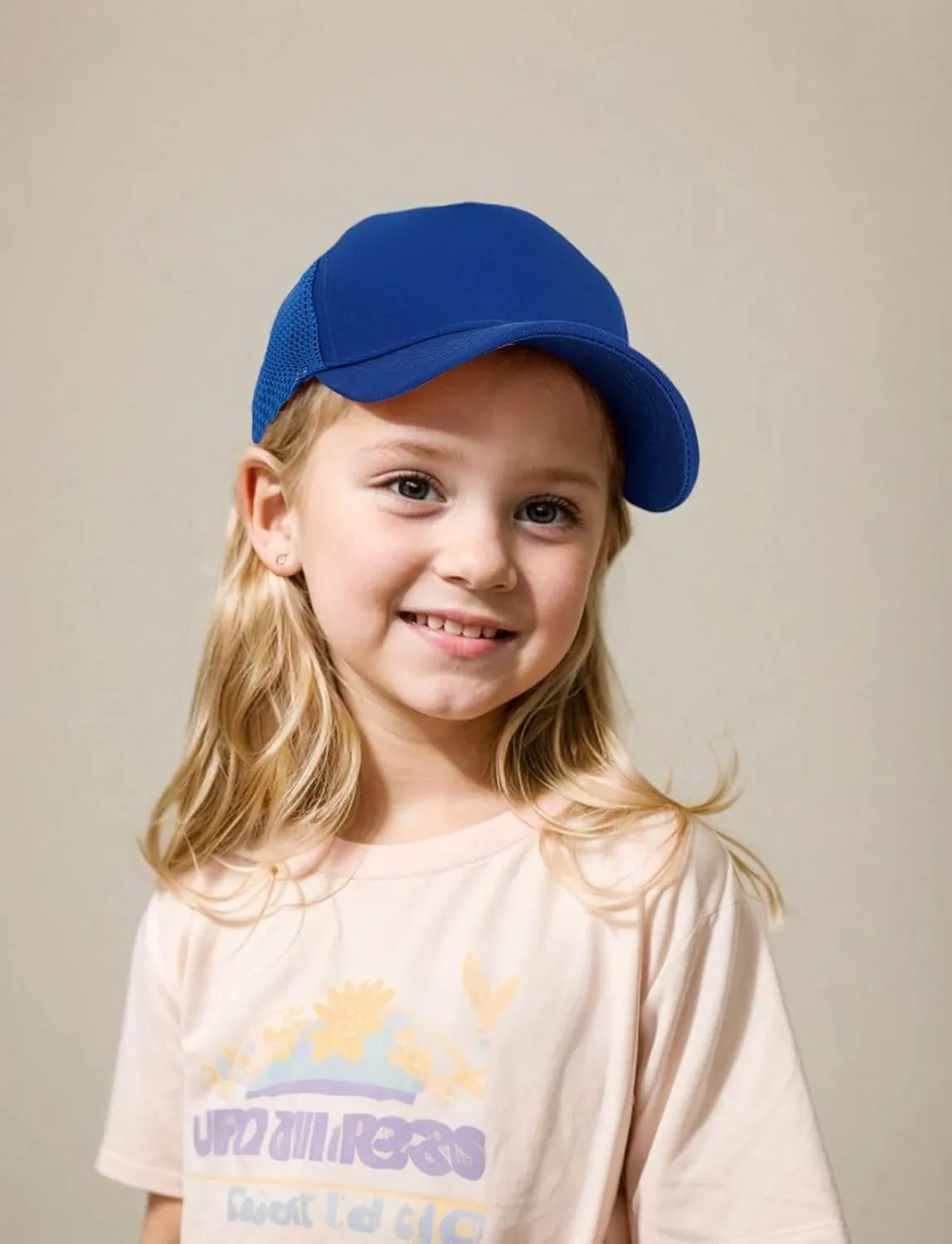 Edoneery Baseball Cap for Kids-Adjustable Washed Cotton Golf Toddler Hat for Boys & Girls