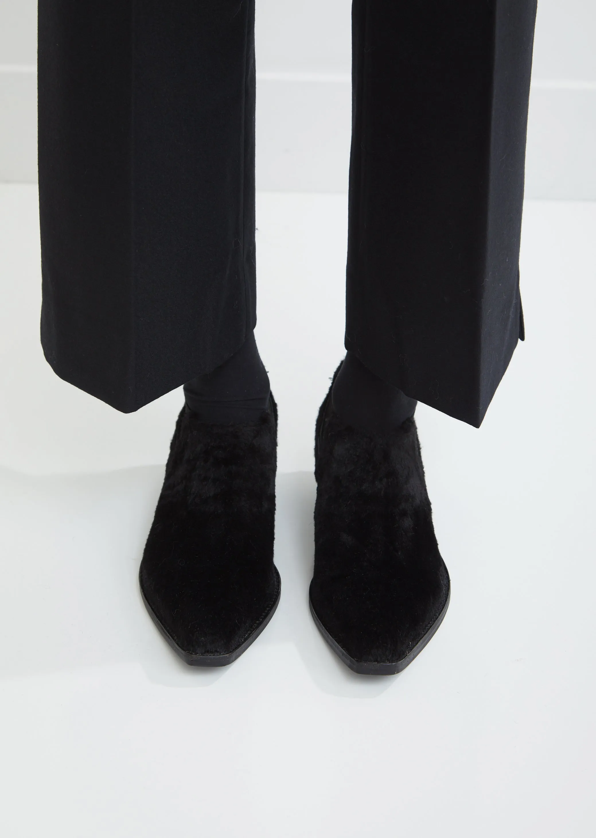 Faux Fur Heeled Boots