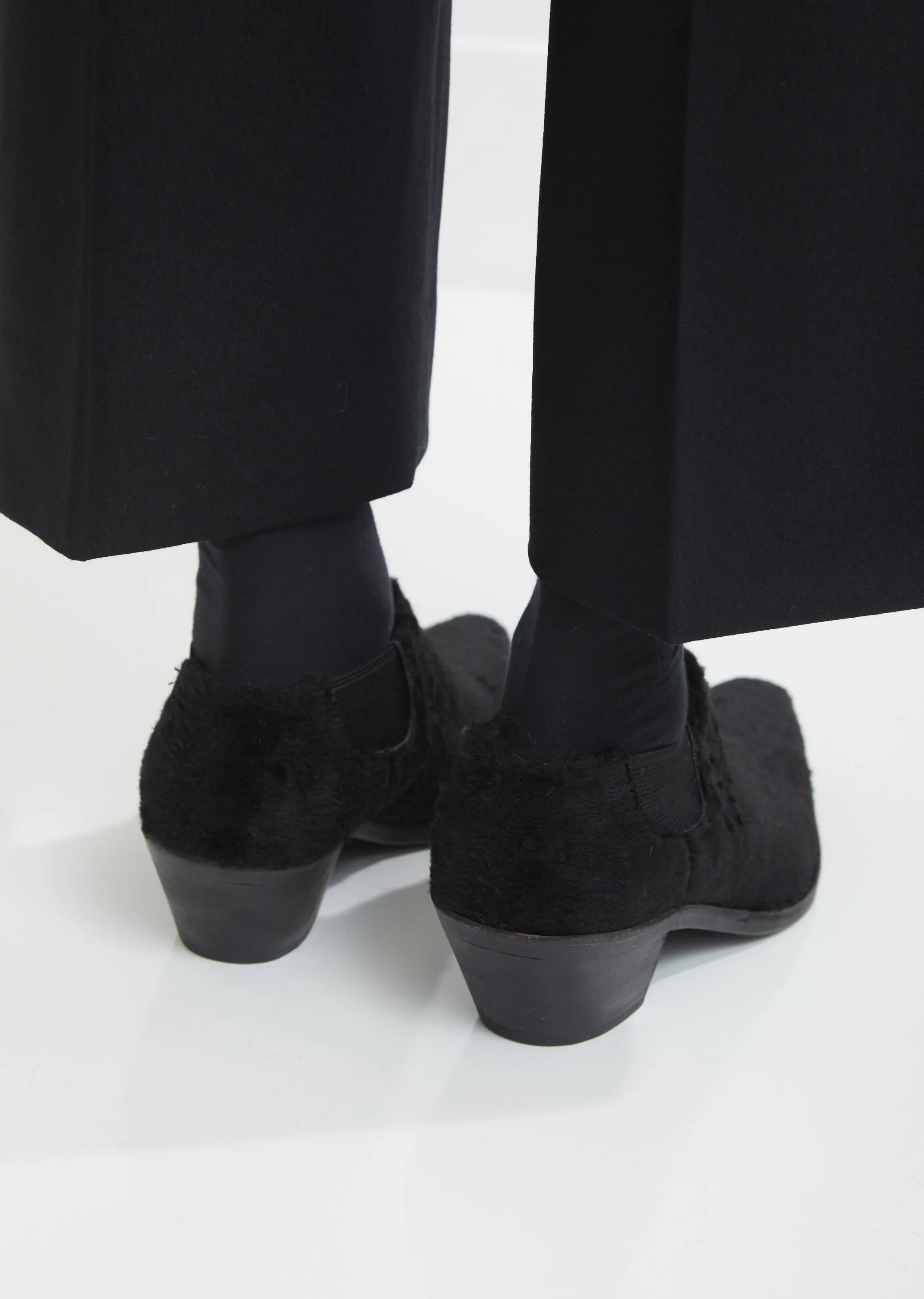 Faux Fur Heeled Boots