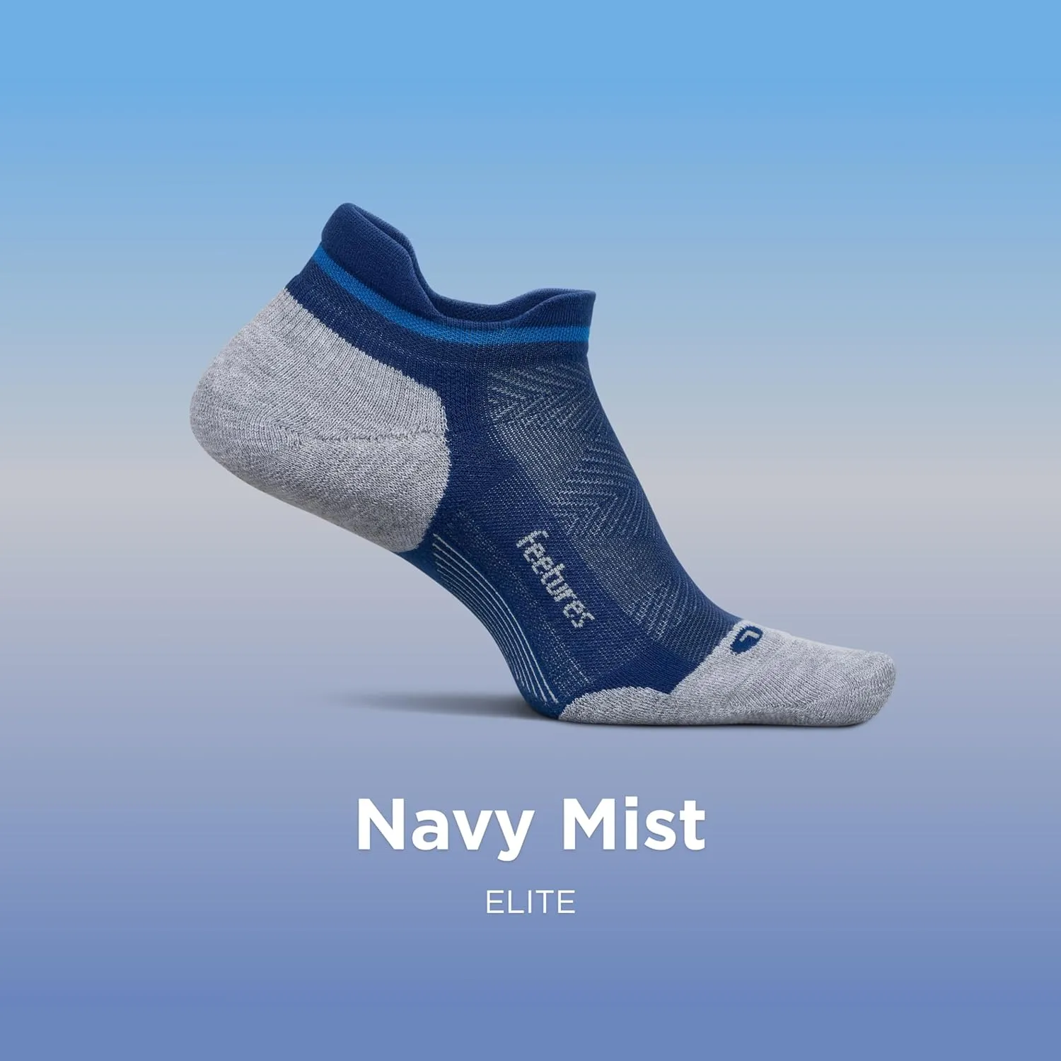 Feetures Elite Max Cushion No Show Tab Ankle Socks - Sport Sock with Targeted Compression