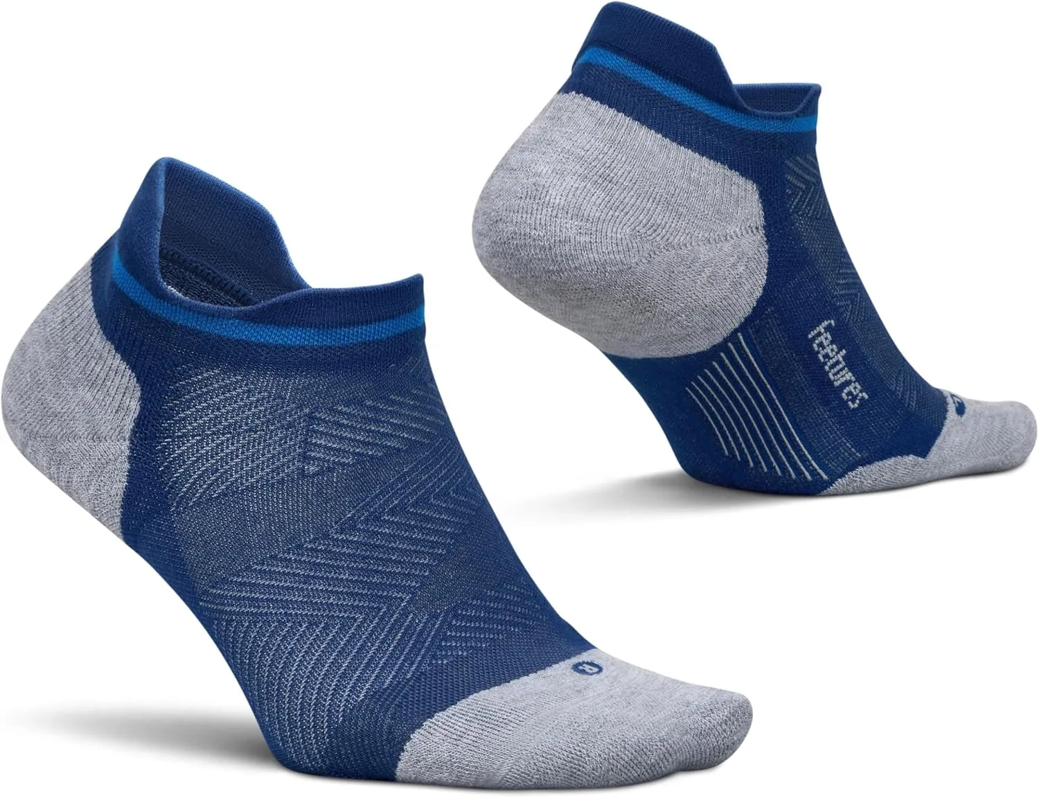 Feetures Elite Max Cushion No Show Tab Ankle Socks - Sport Sock with Targeted Compression