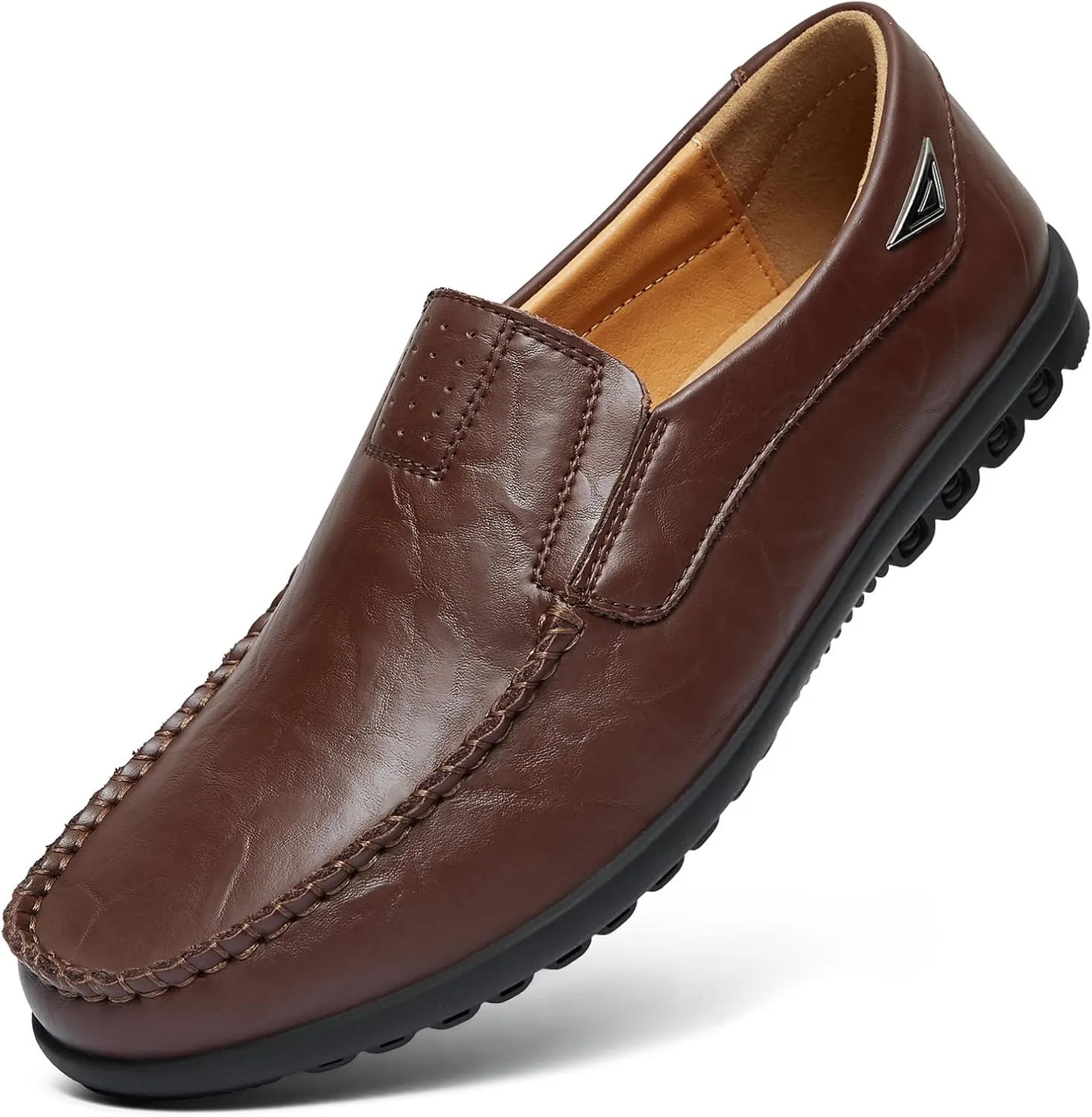 Go Tour Men??s Casual Leather Fashion Slip-on Loafers Shoes