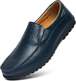 Go Tour Men??s Casual Leather Fashion Slip-on Loafers Shoes