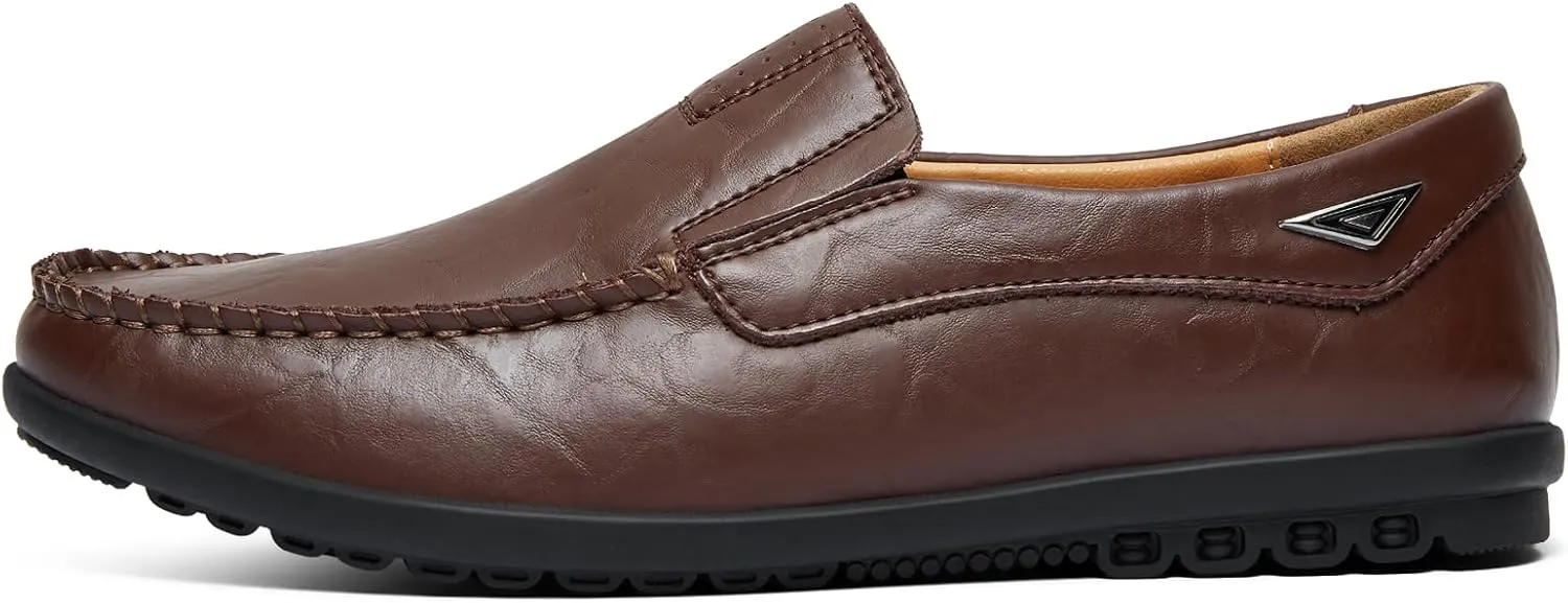 Go Tour Men??s Casual Leather Fashion Slip-on Loafers Shoes