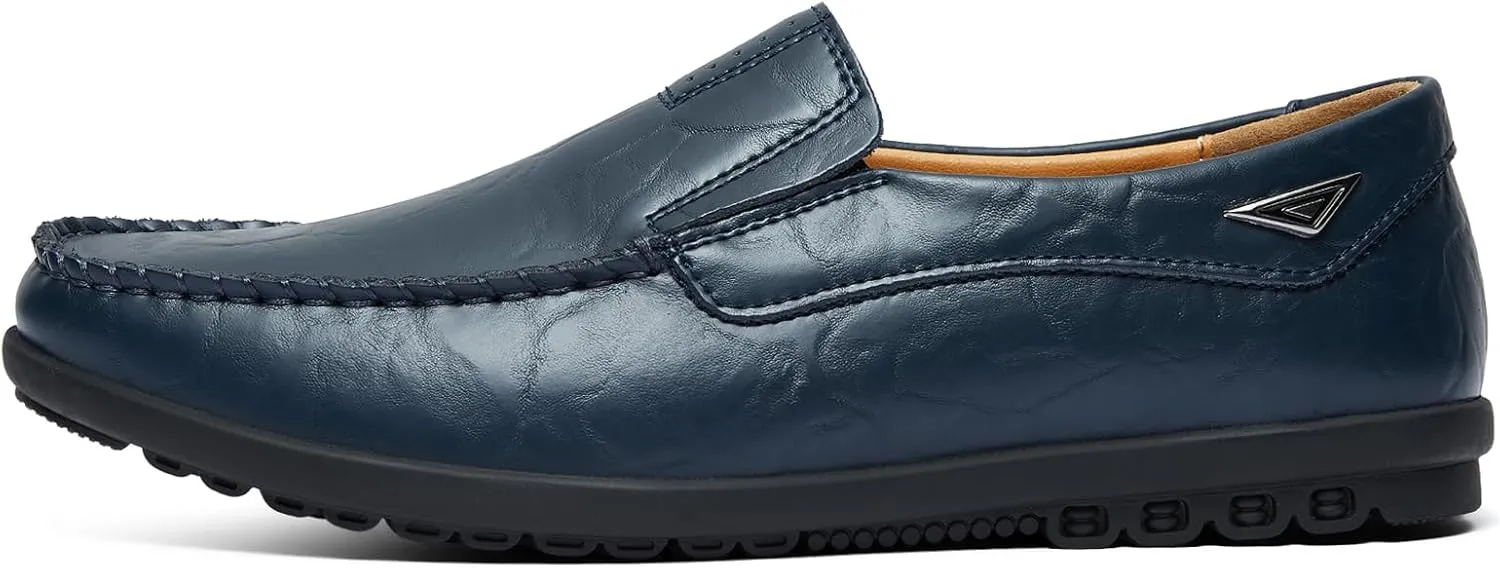 Go Tour Men??s Casual Leather Fashion Slip-on Loafers Shoes