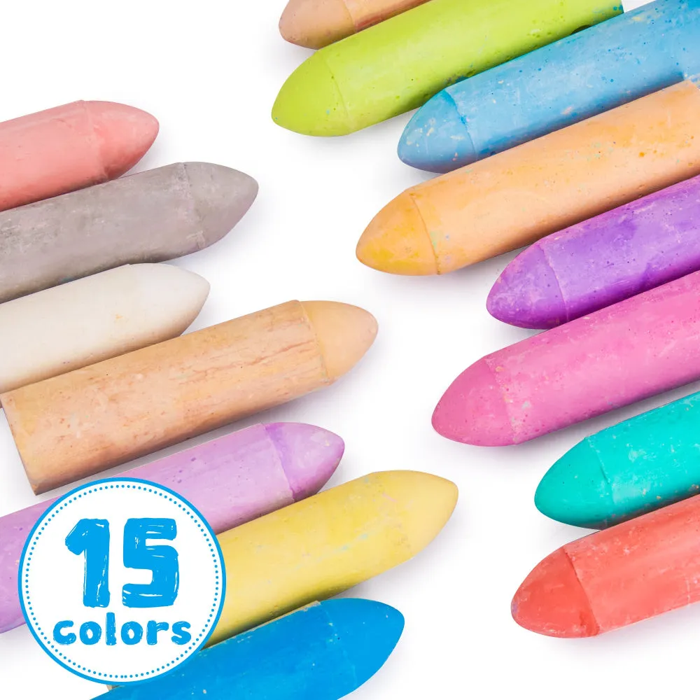 Jar Melo Washable Chalks Set of 15 Colors