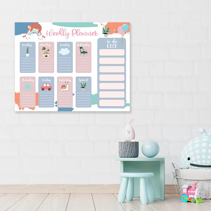 Kids Weekly Planner-Colorful