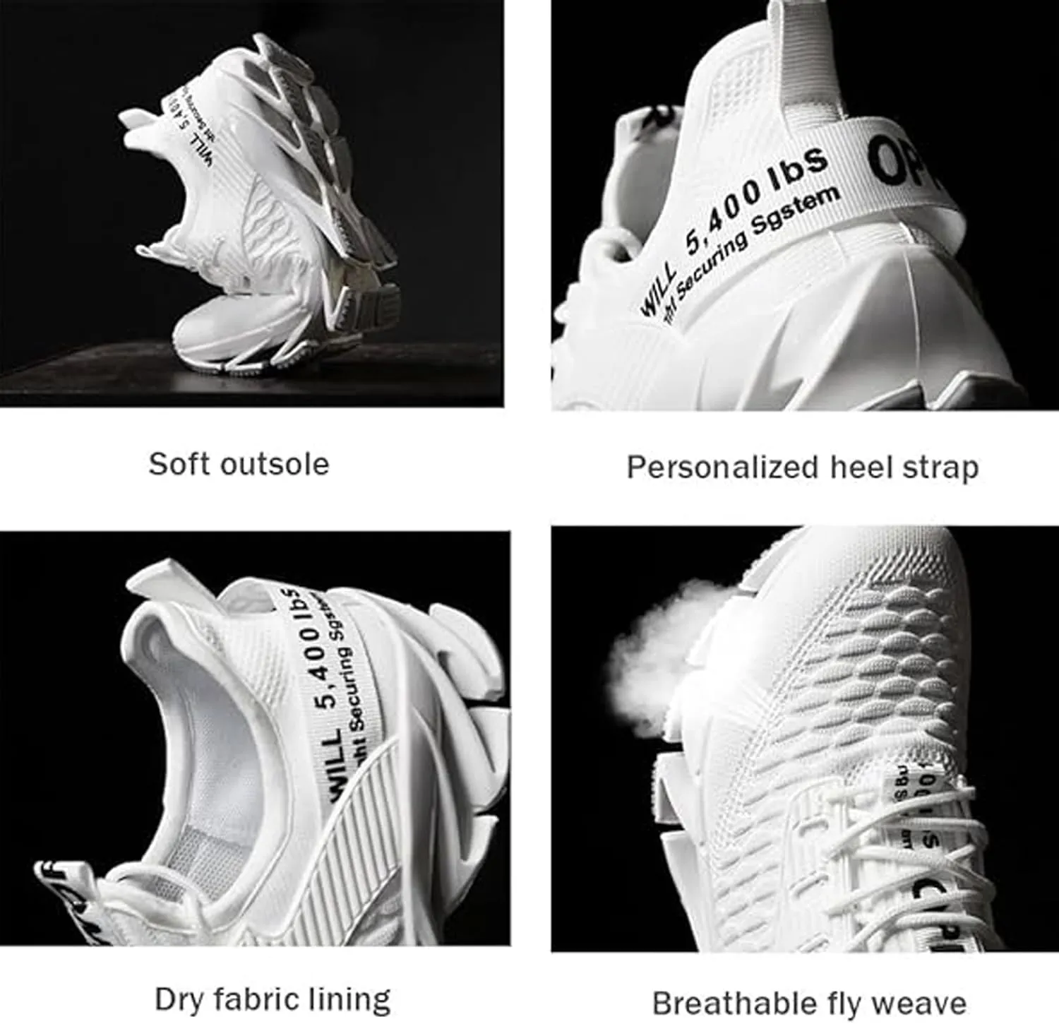 Malaho Sneakers, Koinite Height Boosting Shoes, Comfortable Breathable and Non-Slip Slip-on Sneakers