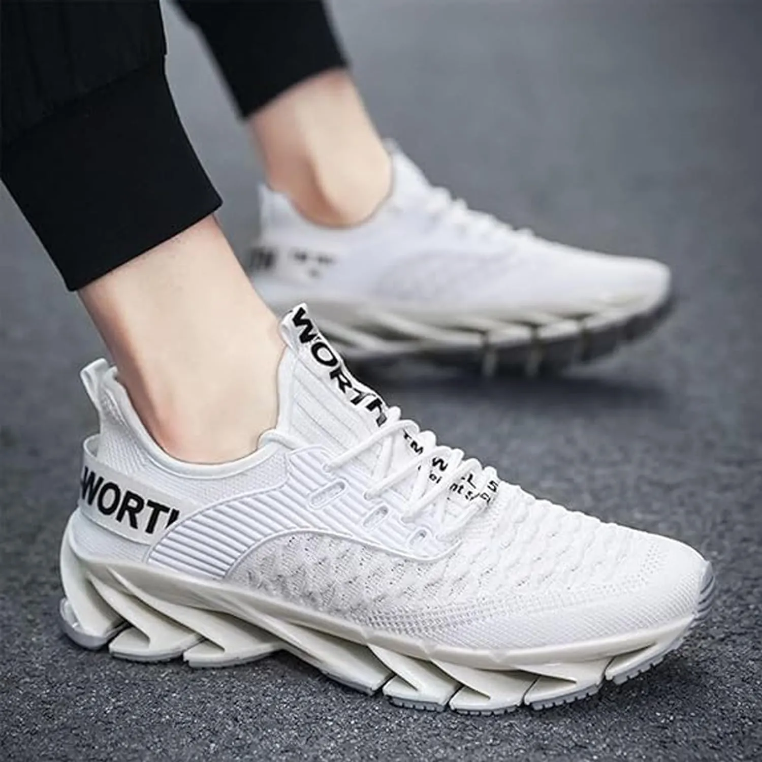 Malaho Sneakers, Koinite Height Boosting Shoes, Comfortable Breathable and Non-Slip Slip-on Sneakers