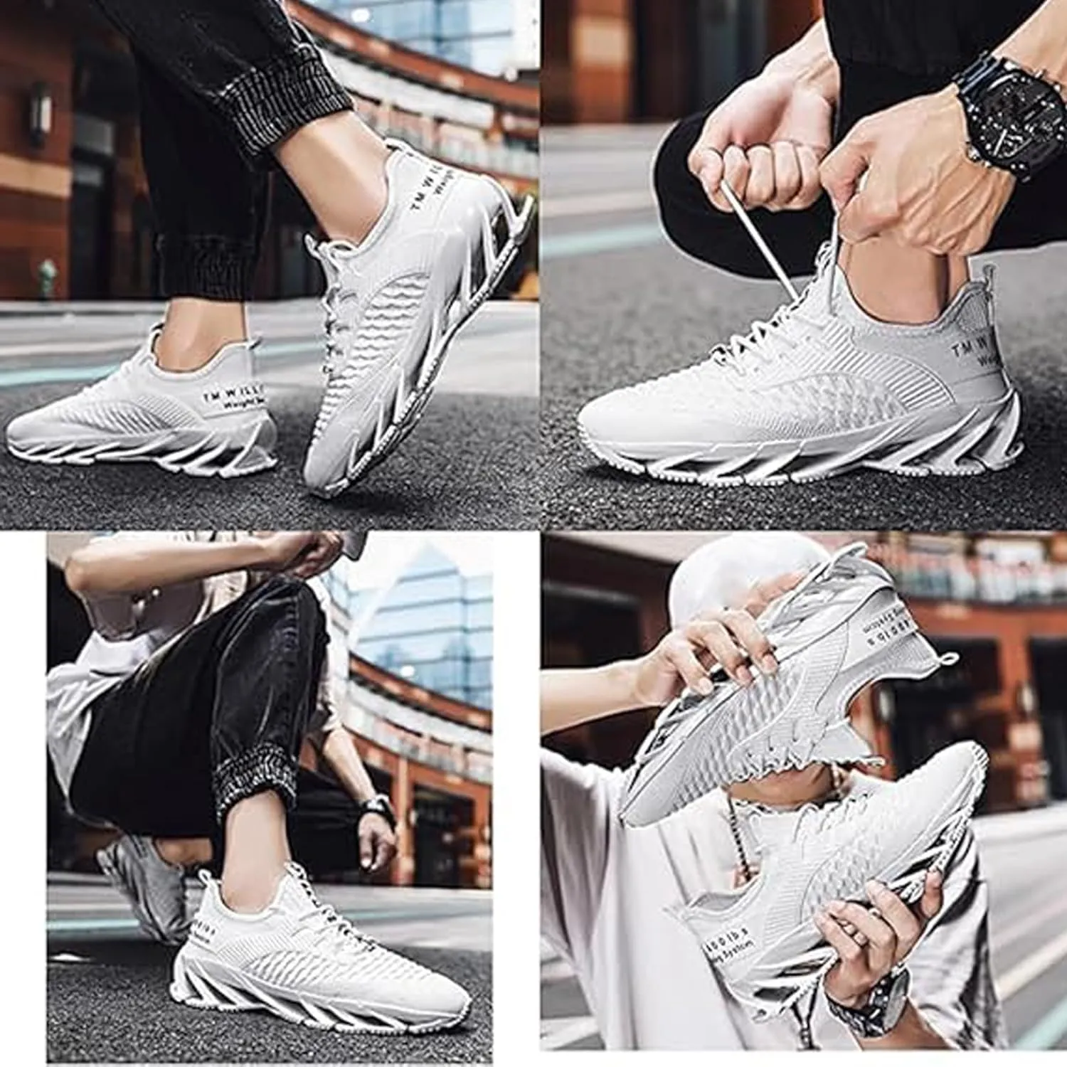 Malaho Sneakers, Koinite Height Boosting Shoes, Comfortable Breathable and Non-Slip Slip-on Sneakers