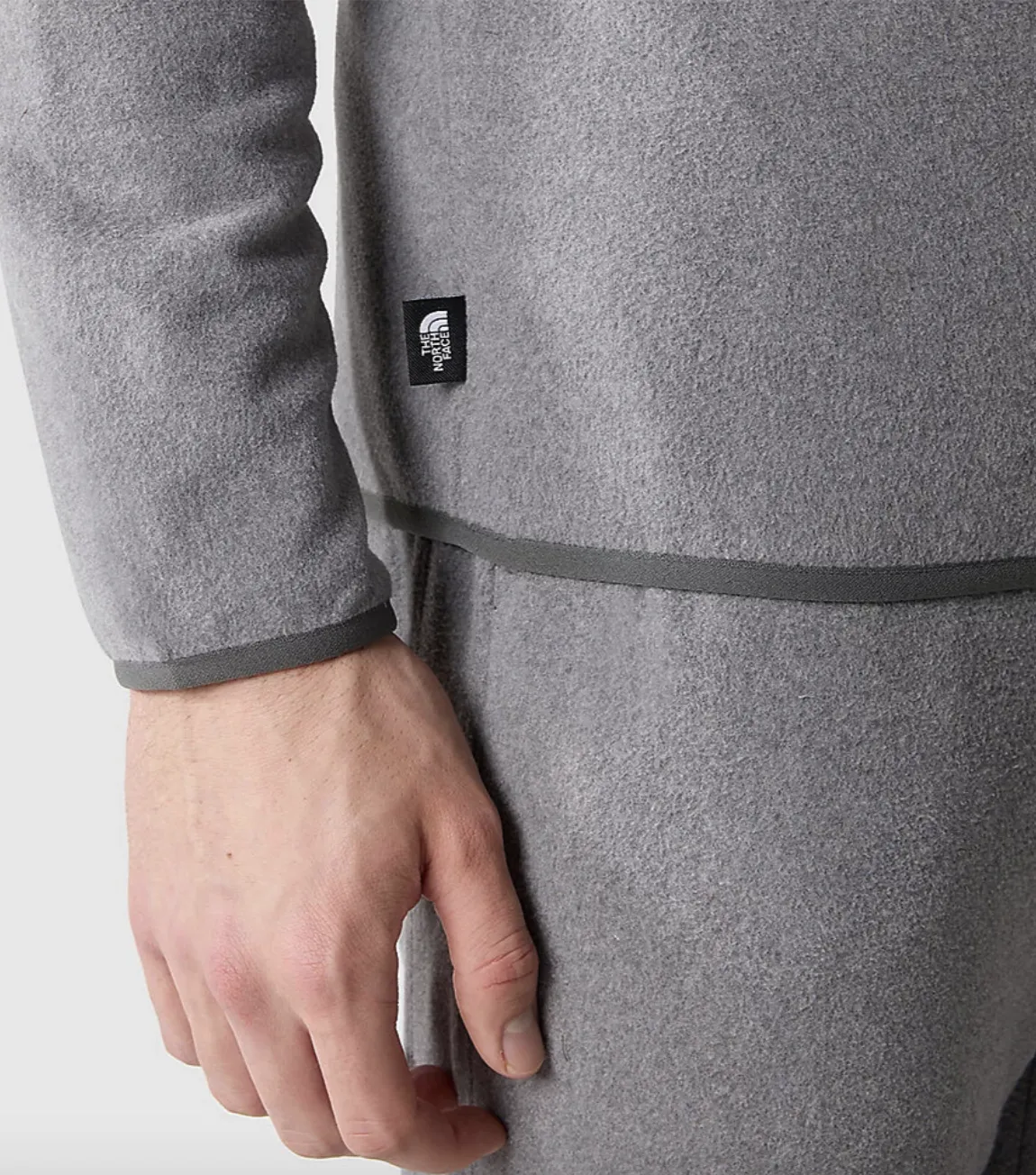 The North Face 100 Glacier 1/4 Zip Mens TNF Med Grey Heather