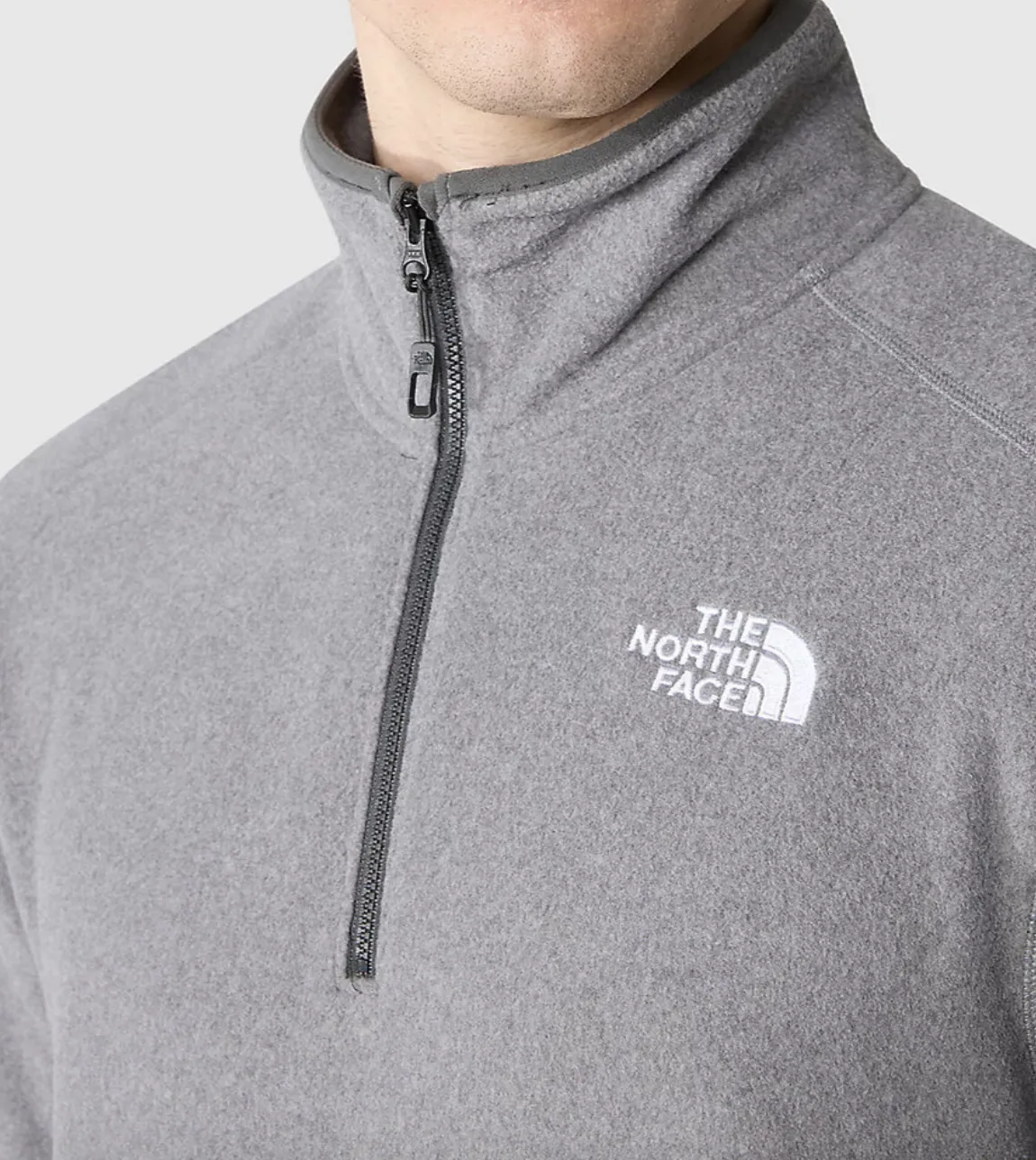 The North Face 100 Glacier 1/4 Zip Mens TNF Med Grey Heather